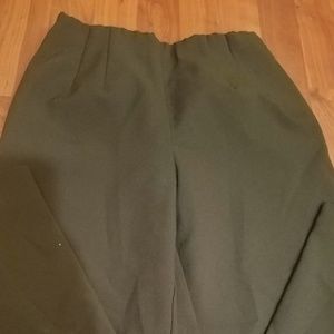 Green dress pants